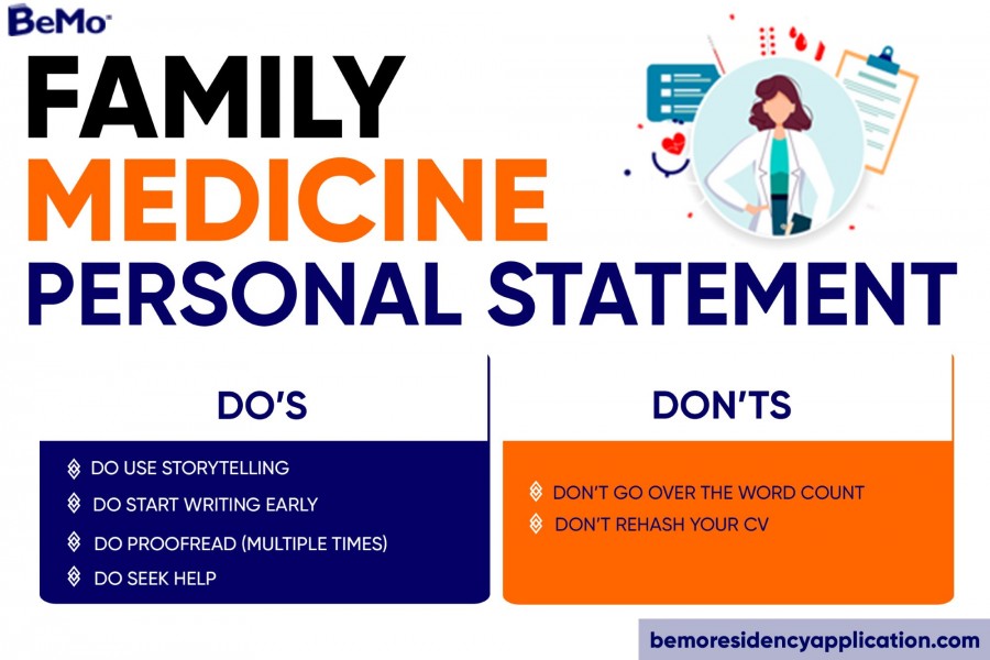 Family Medicine residency personal statement examples
